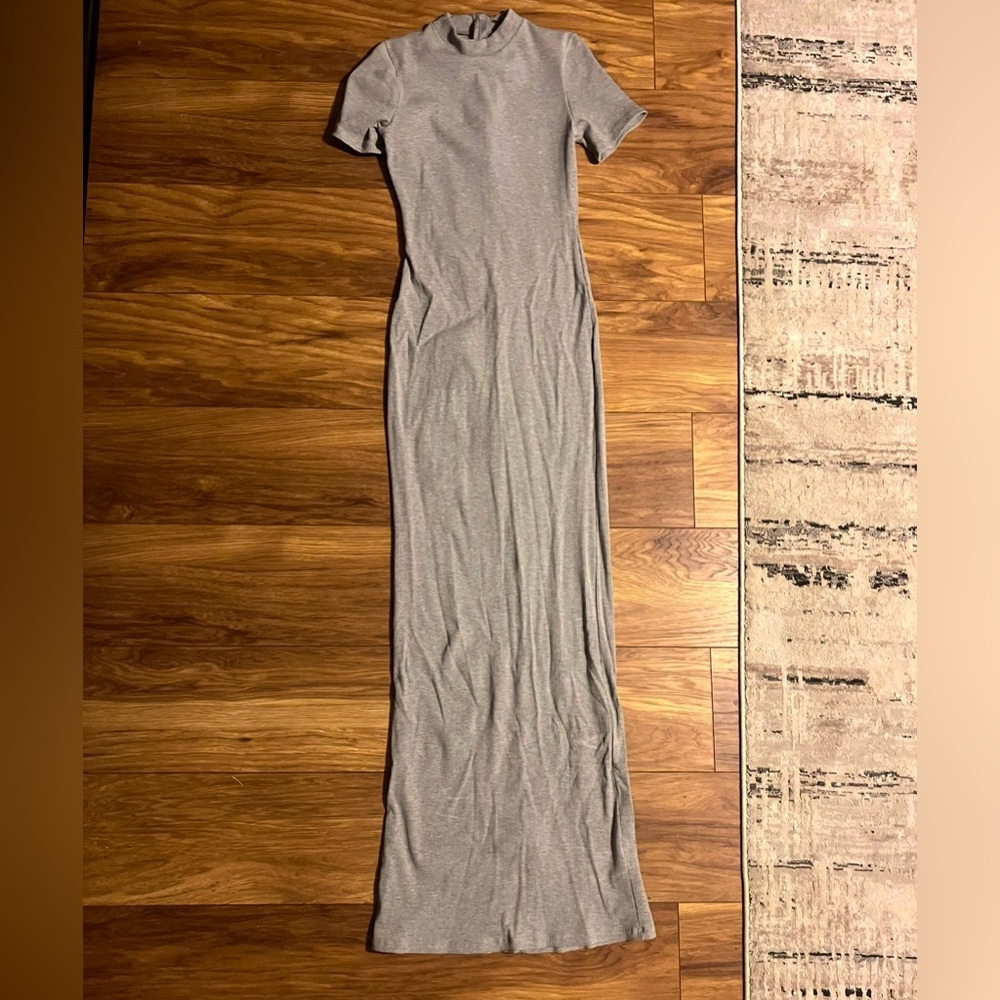 Fashion Nova Gray Maxi Dress